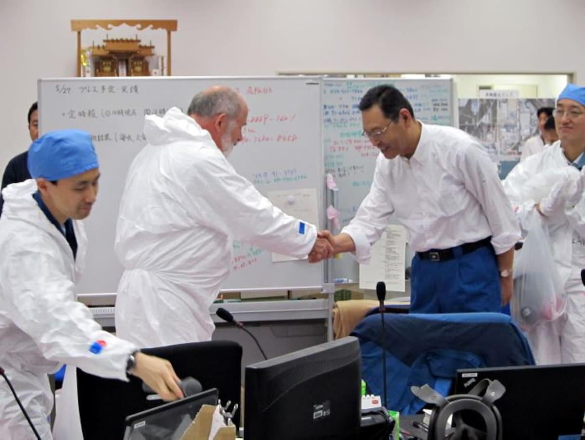 Masao Yoshida durante la emergencia de 2011. ARCHIVO