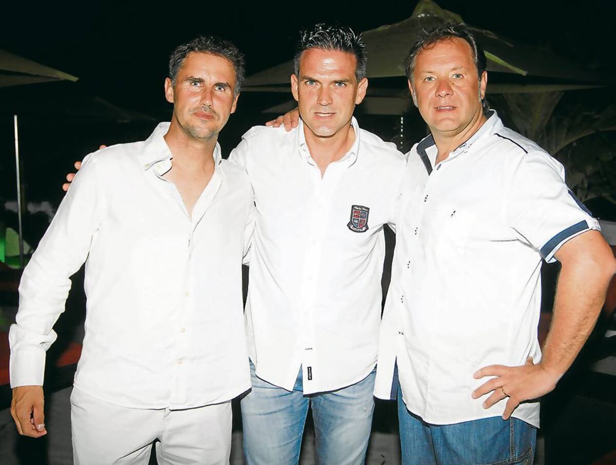 Daniel Vidal, Isaac Flórez y Mauro Braghese.