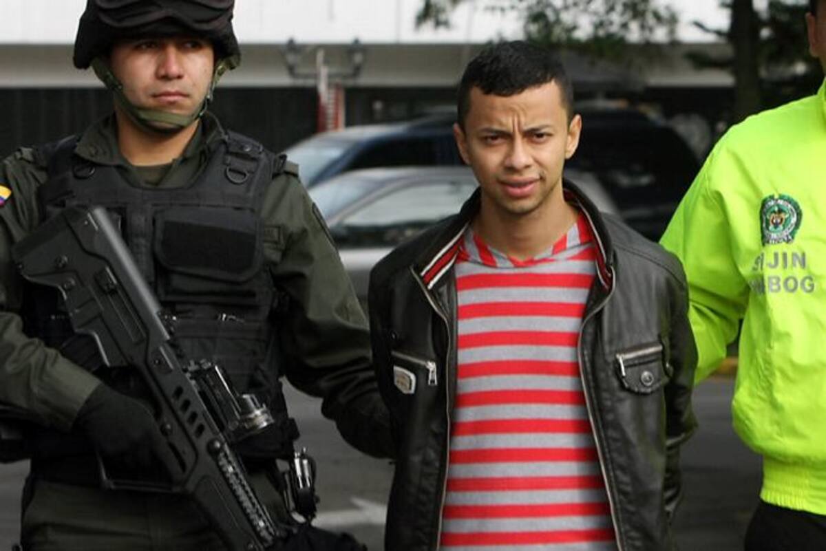 El capturado Alejandro Caicedo Alfonso, conocido con el alias de ‘Scooby’ COLPRENSA