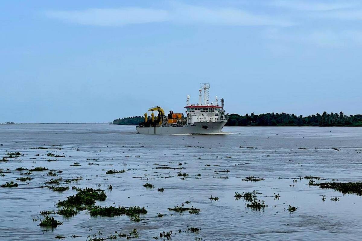 Se encuentra en Barranquilla la draga que realizará trabajos de dragado en Bocas de Ceniza