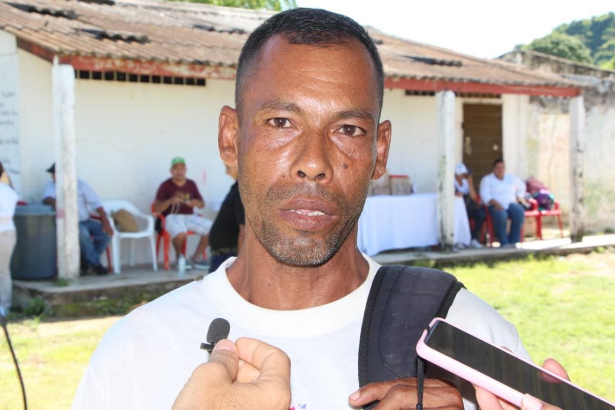 Gilberto Pérez, campesino de Ovejas. // Manuel Santiago Pérez. El Universal.