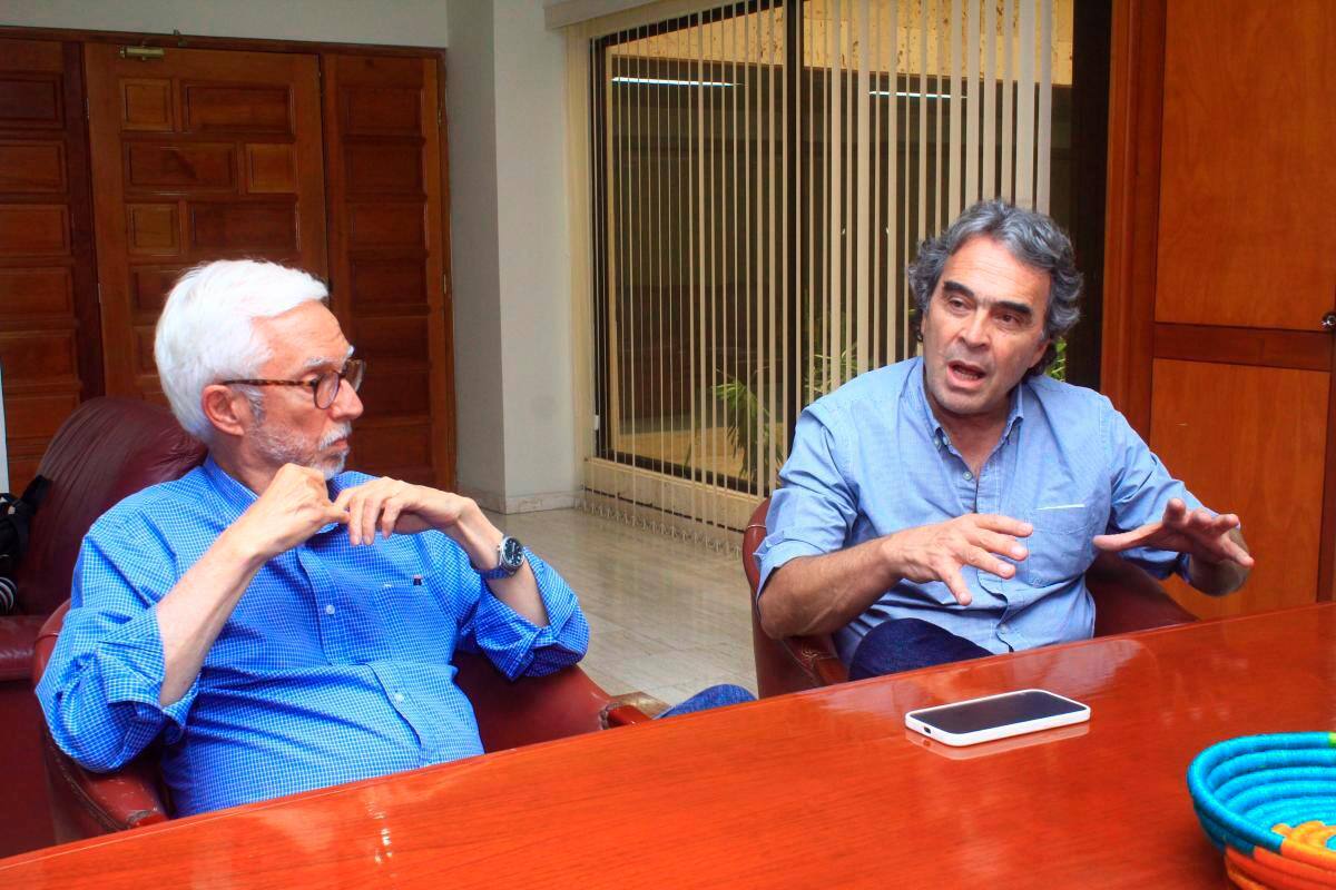 Jorge Robledo y Sergio Fajardo, líderes de Dignidad y Compromiso.
