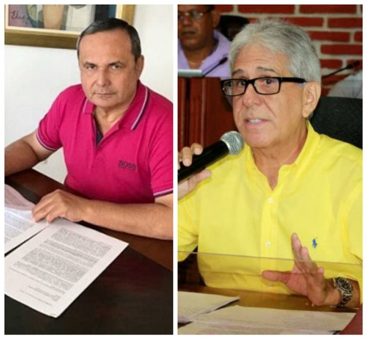 Adolfo Raad, exconcejal; y Carlos Coronado exsecretario distrital. Archivo