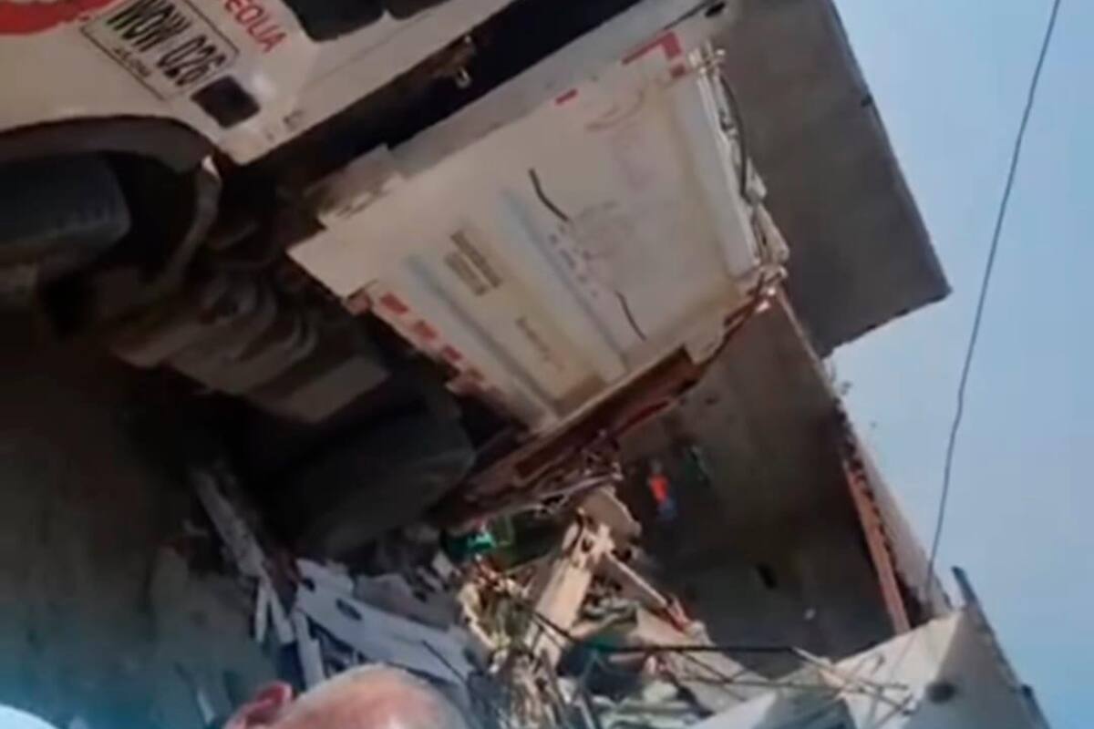 Carro recolector de basuras destruyó casa en San Pedro Mártir: así ocurrió