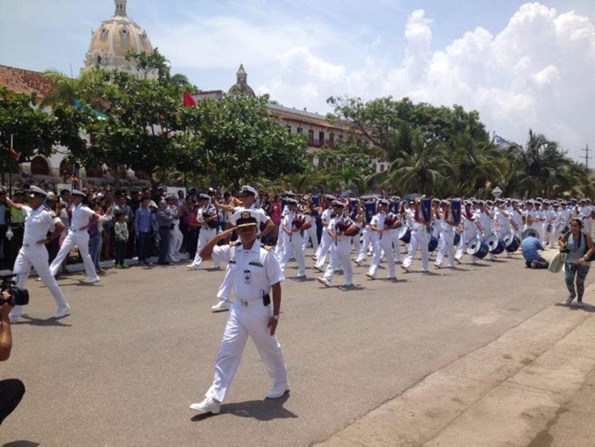 El desfile militar. CORTESÍA