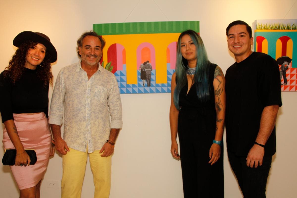 María Fernanda Campo, Juan Carlos Lecompte, Azull Martínez y Fabio Giraldo.