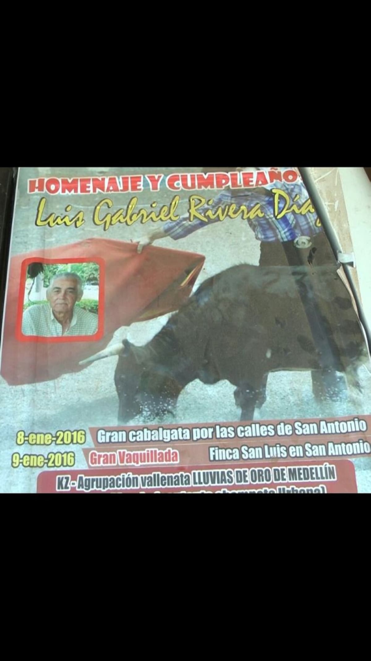 Con este aviso fue promocionado el evento.