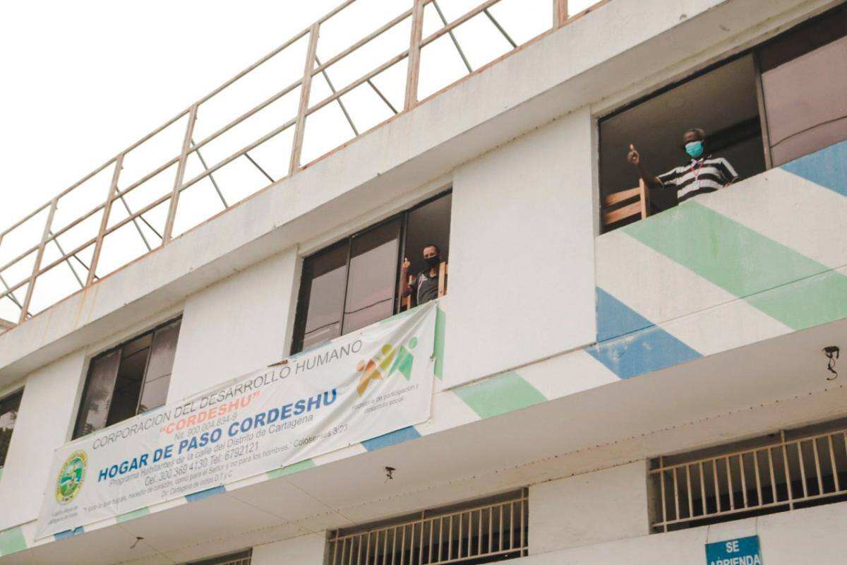 40 habitantes de calle de Cartagena ingresan a nuevo hogar de paso