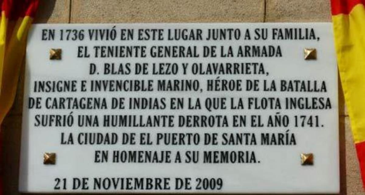En la casa de Blas de Lezo en Cádiz, en la Calle Larga. Gente del Puerto, Santa María.