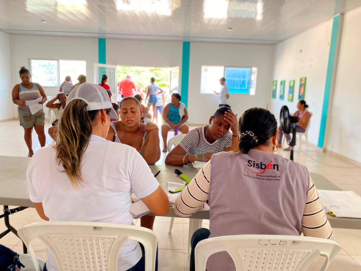 La gente en Bocachica quedó muy satisfecha con la atención brindada.