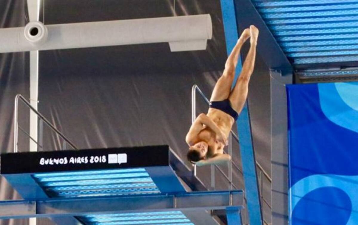 Esta es la segunda medalla de oro para Daniel Restrepo en los Juegos Olímpicos de la Juventud. Cortesía COC