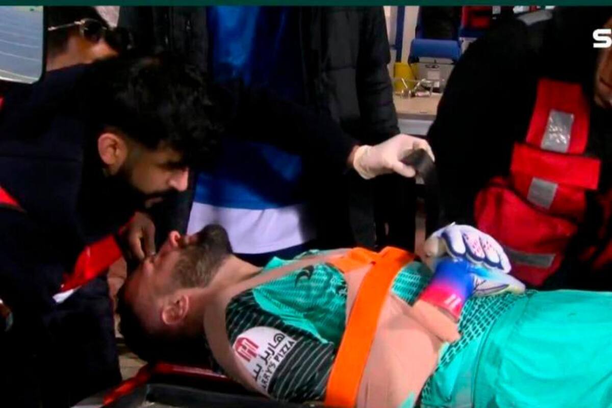 David Ospina tuvo una grave lesión, salió en ambulancia