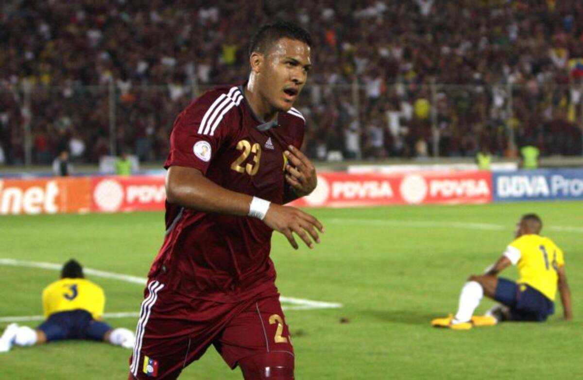 Rondón abrió el marcador al minuto 11 de juego. AP