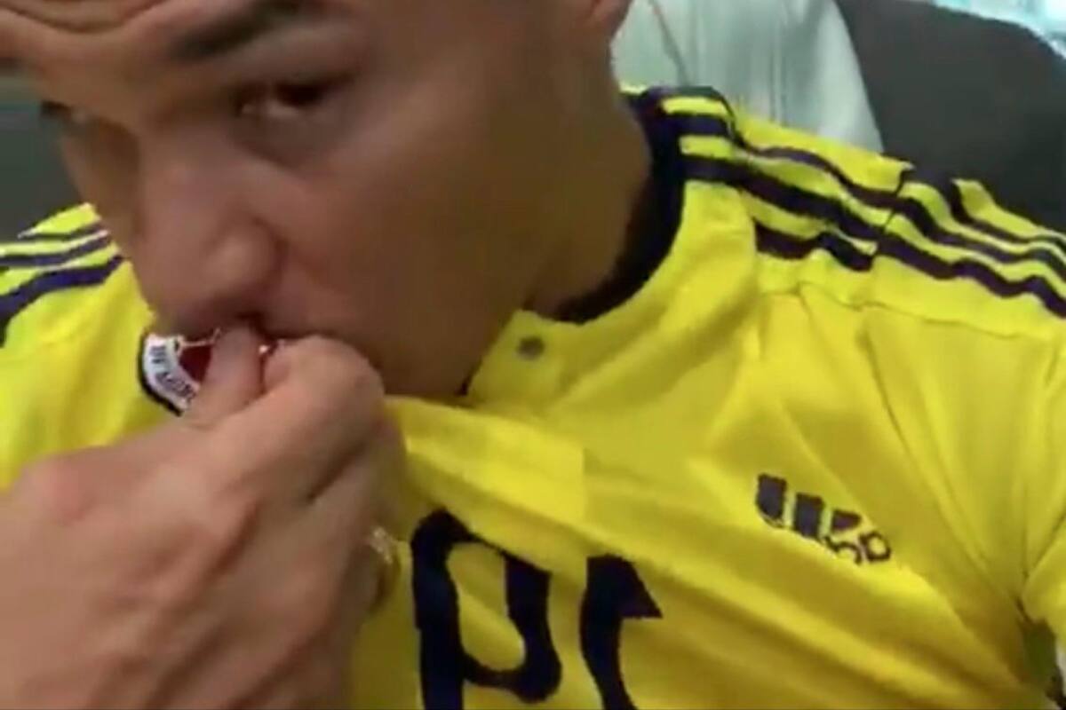 Teófilo Gutiérrez convoca al público a orar por Colombia