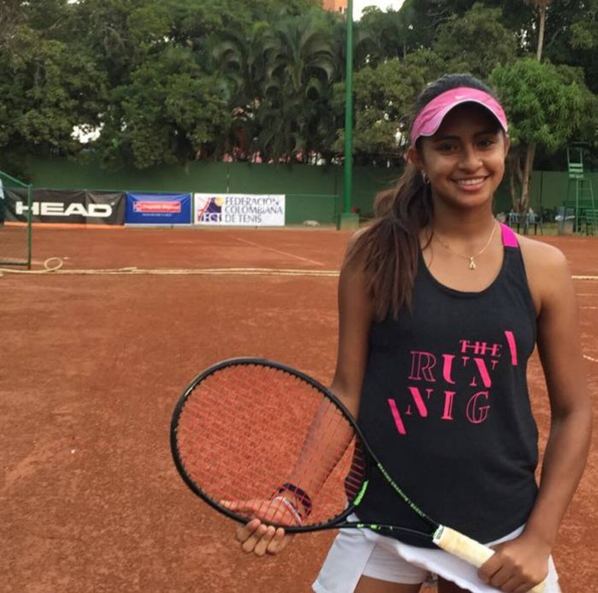 Nicole Gómez, tenista de Bolívar, que representará a Colombia. Cortesía