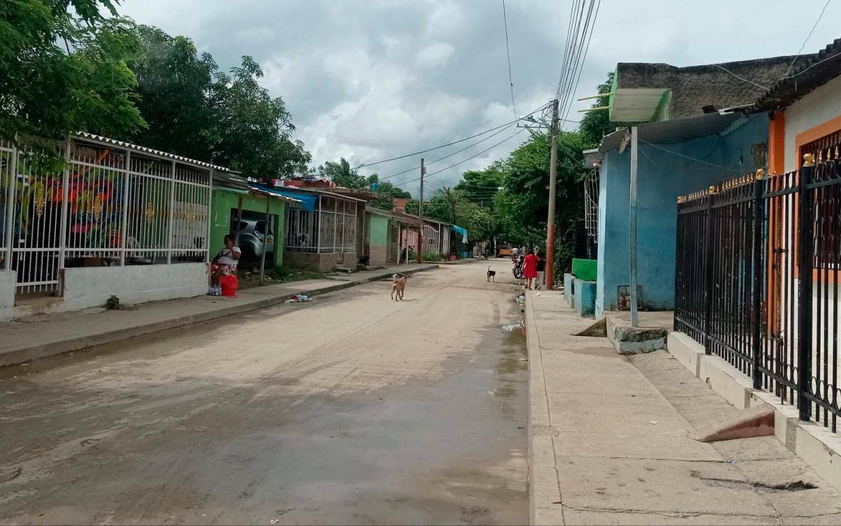 En esta calle del barrio Nuevo Paraíso ocurrió el asesinato de Wilson David Araújo Polo.