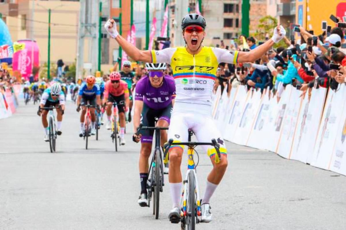 Alejandro Osorio es el ganador de la etapa en el Tour Colombia