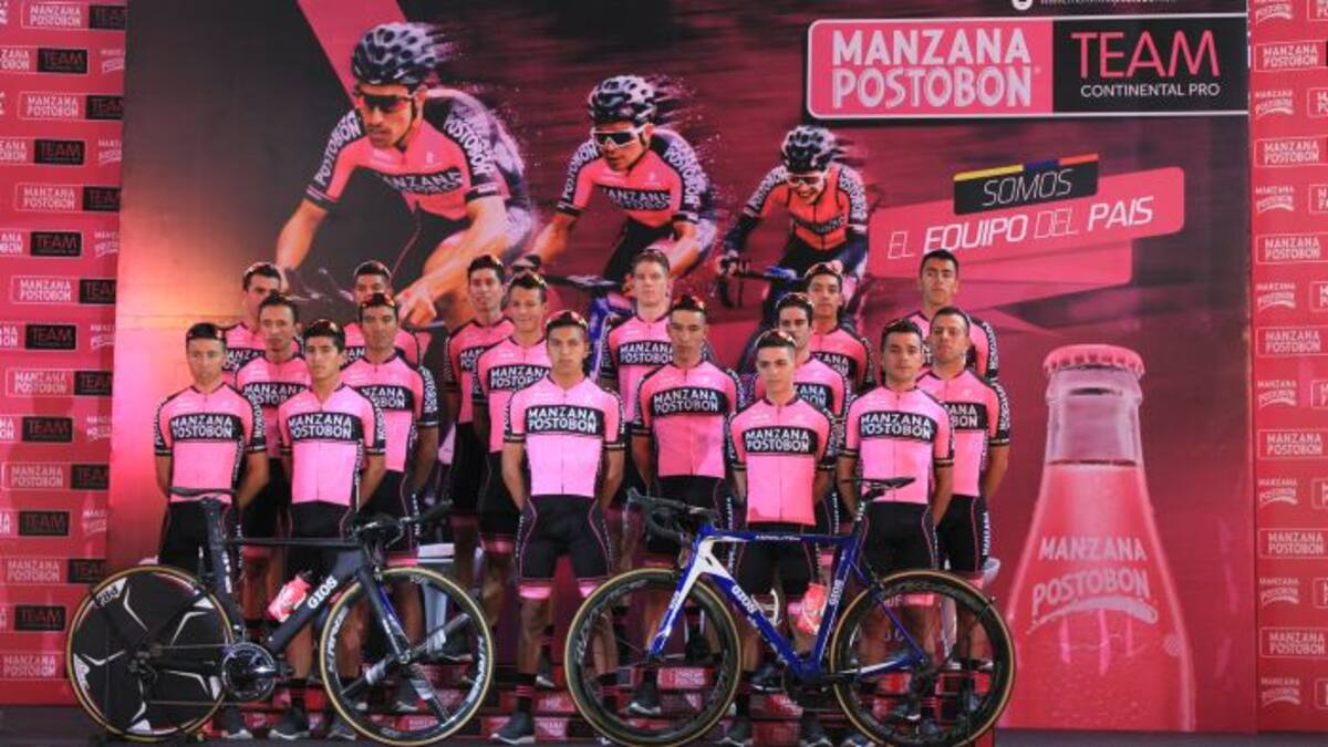 El Manzana Postobón Team se presentó para la temporada 2018. COLPRENSA