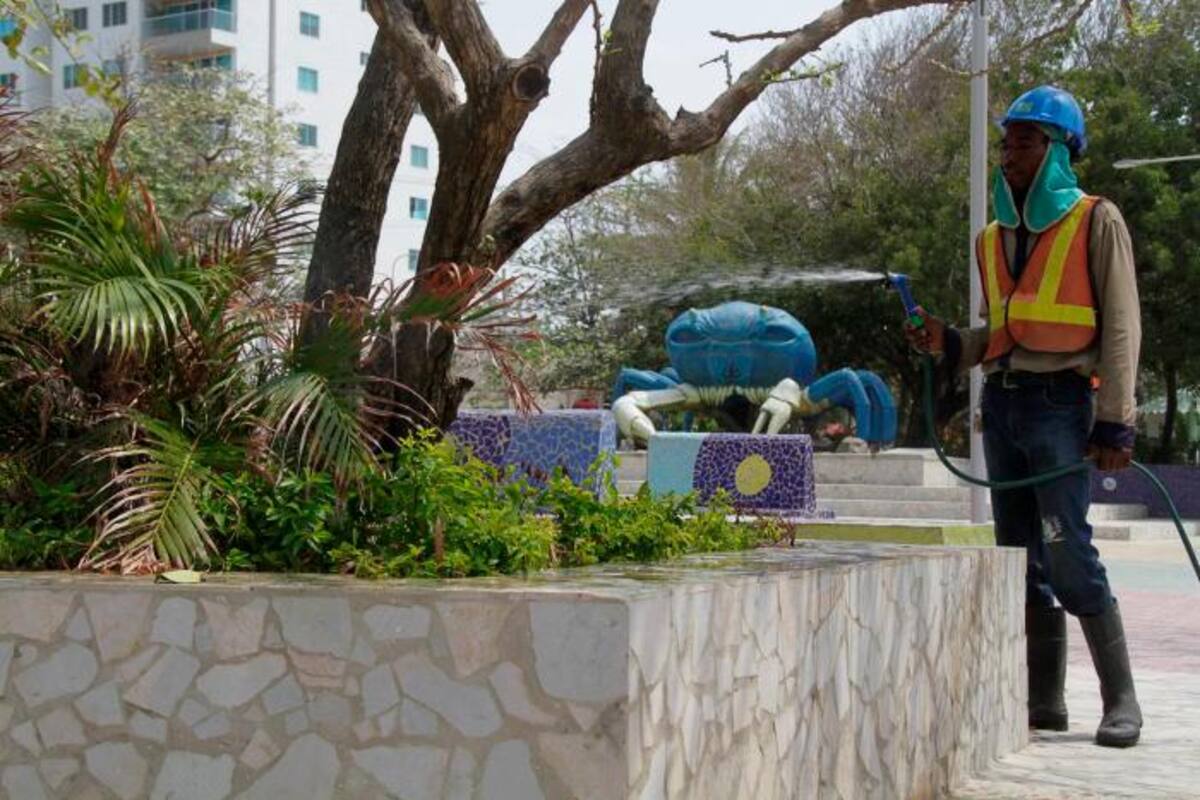 Arranca recuperación de 29 parques y zonas verdes de Cartagena