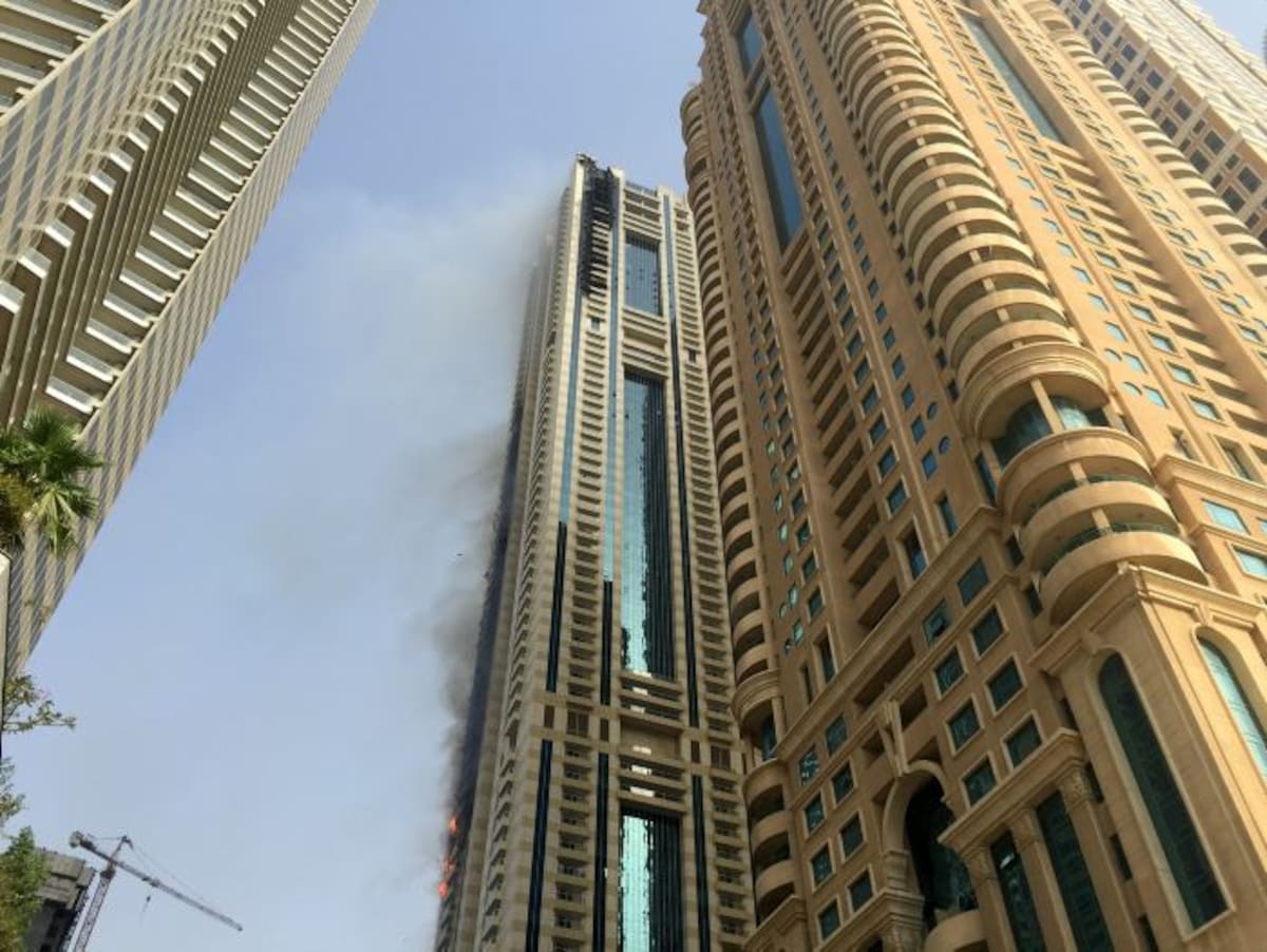 Incendio en Dubai. AP Adam Schreck