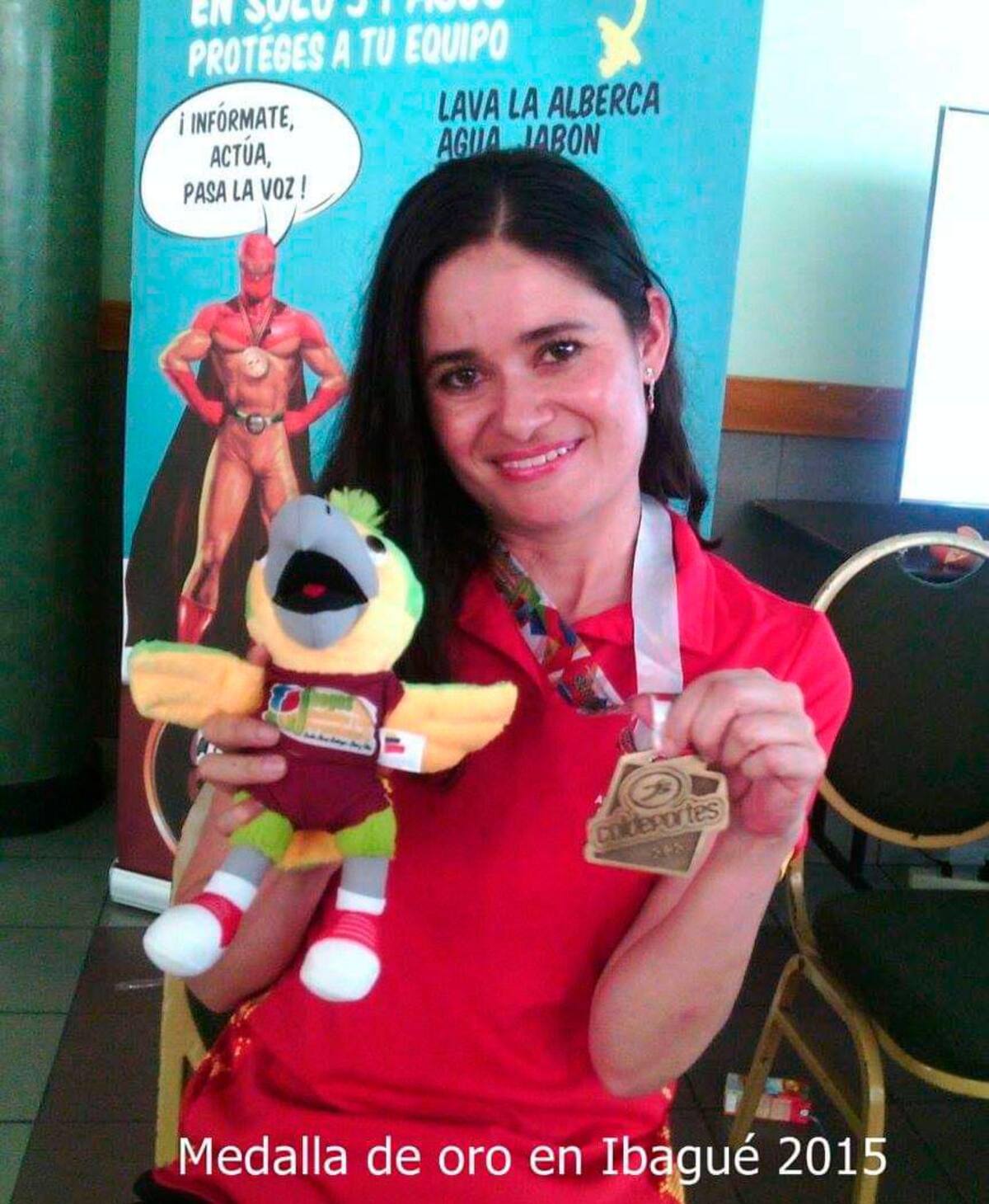 Luz Andrea Herrera Idárraga, deportista que está en cama. // Cortesía.