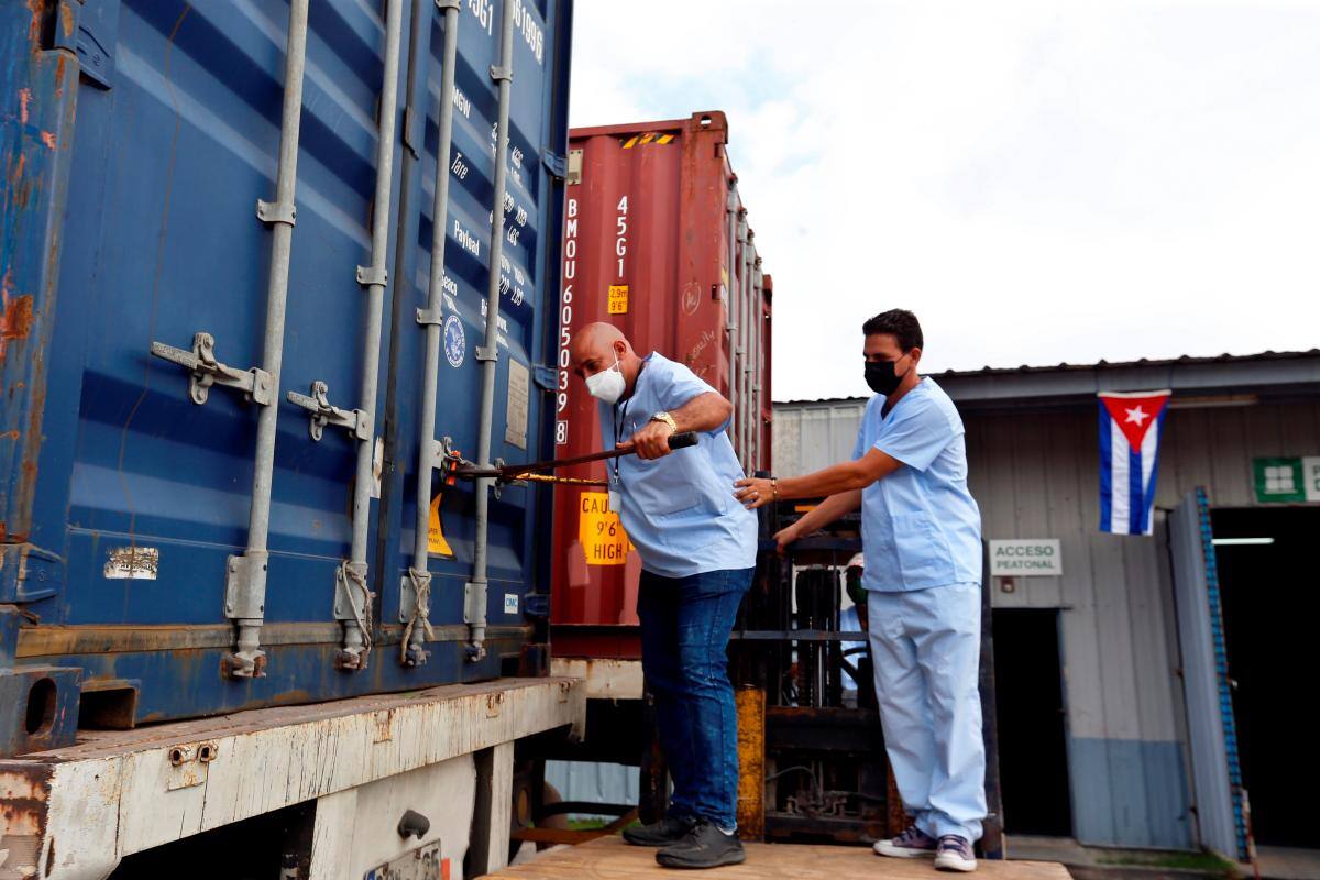 Cuba recibe casi 90 toneladas de ayuda humanitaria proveniente de Rusia