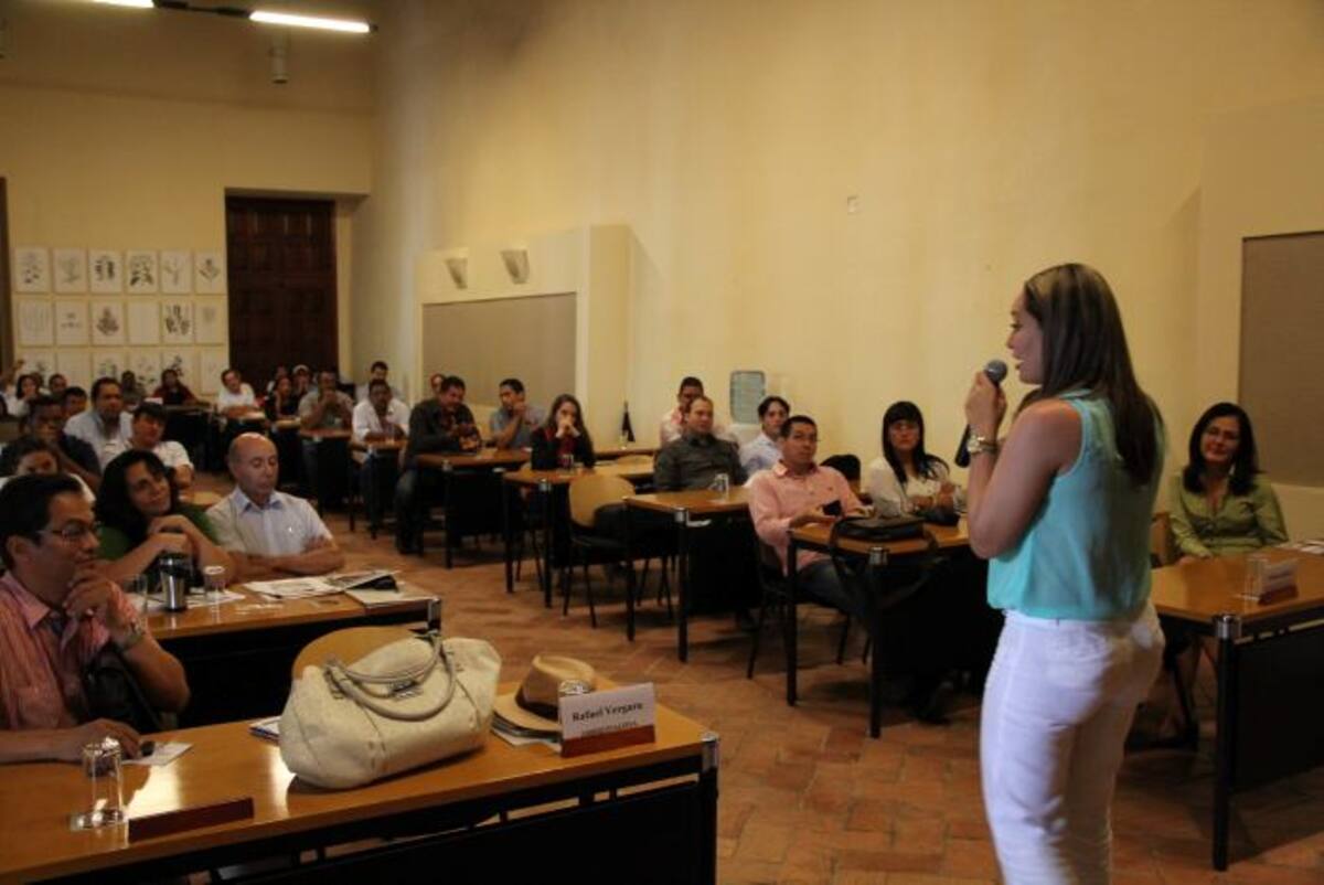 María Angélica García, directora del Establecimiento Público Ambiental, explicó las campañas que en materia ambiental se adelantan en la ciudad. CORTESÍA