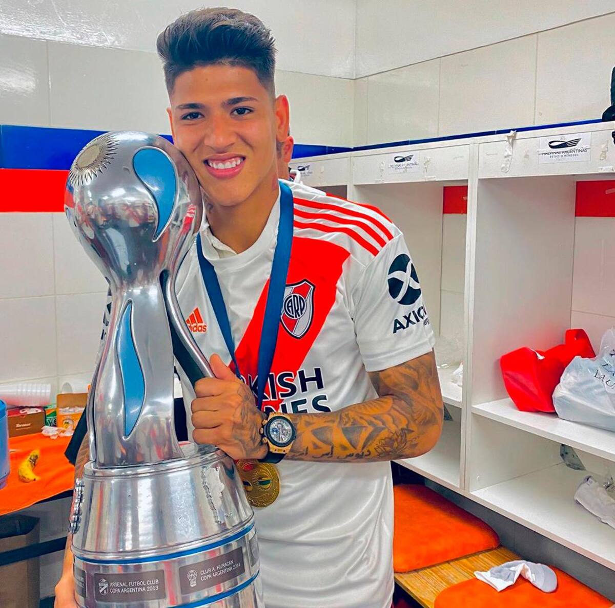 Jorge ya sabe lo que es ganar con River Plate, uno de los equipos más emblemáticos de Suramérica. //Cortesía