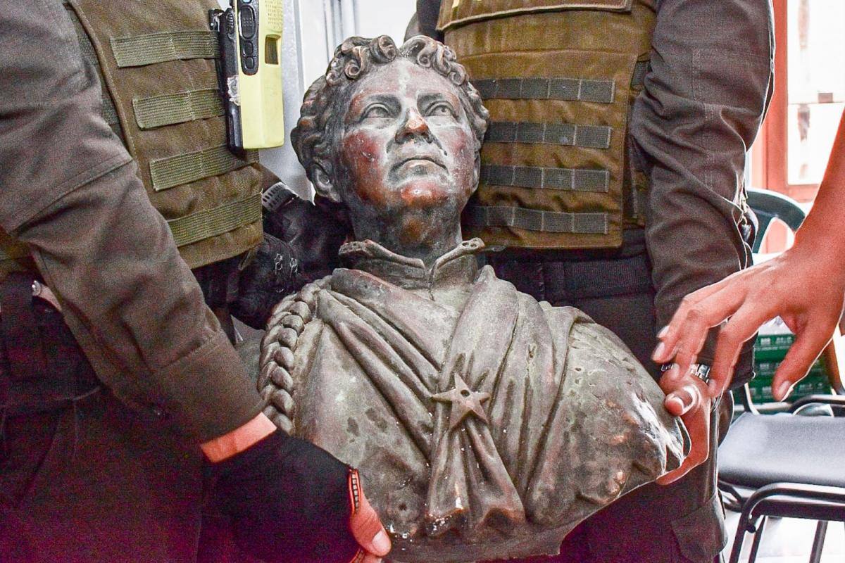 Tras ser recuperado, IPCC custodiará busto de Soledad Román De Núñez