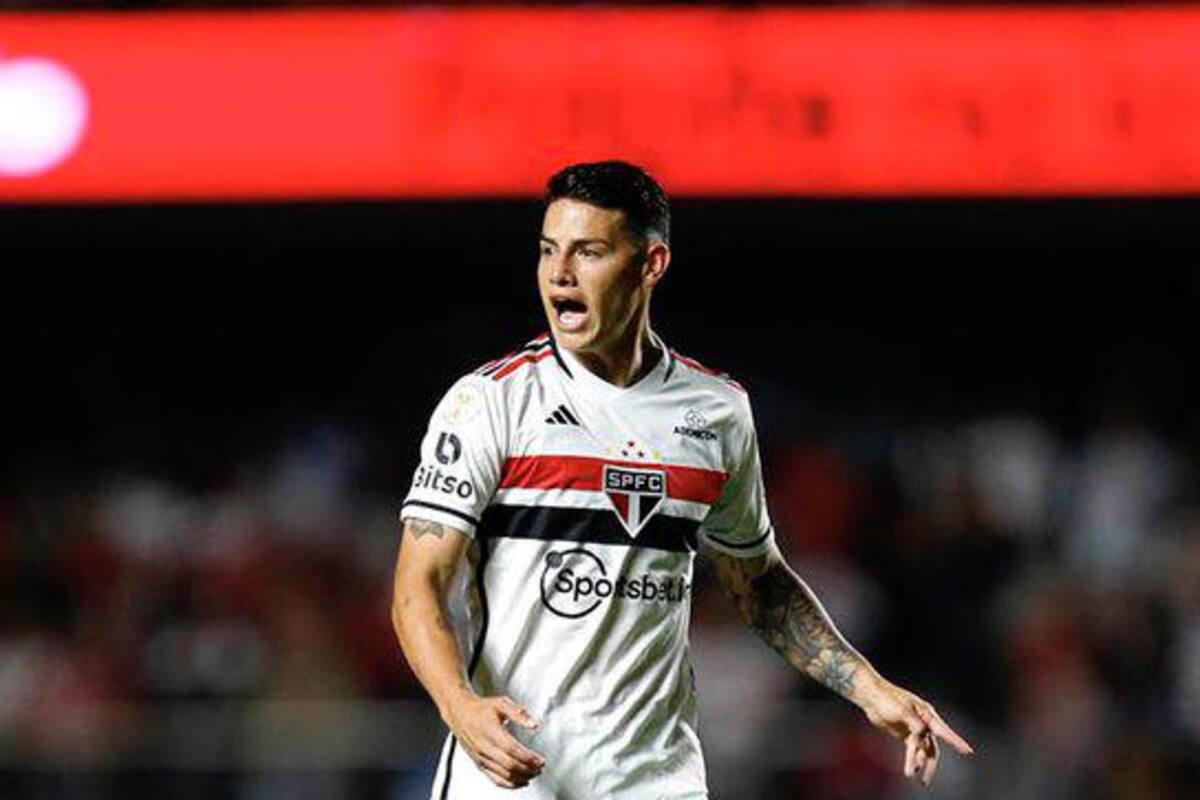 James jugó 57 minutos en el triunfo del Sao Paulo