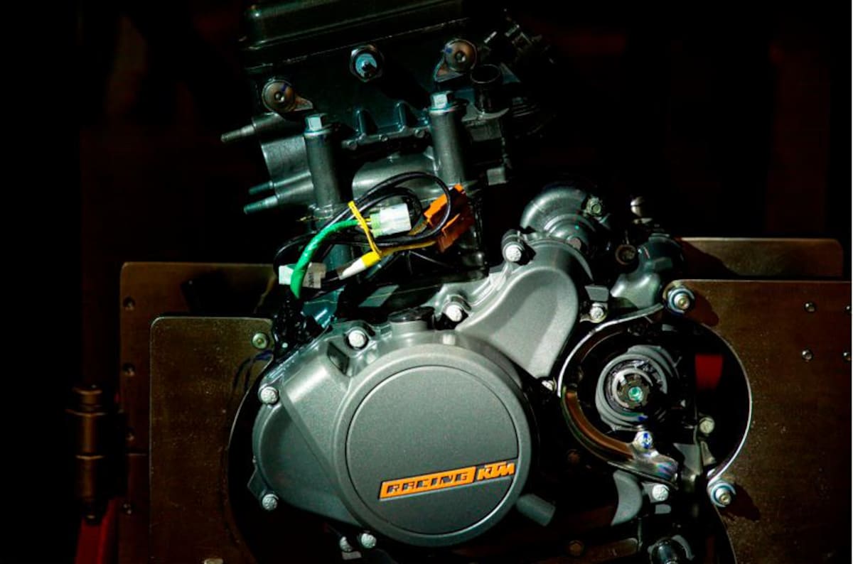 Motor para motocicletas KTM que se producen en Cartagena. // CORTESÍA