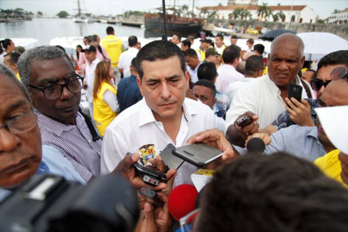 El gobernador de Bolívar, Dumek Turbay, expresó que ya había advertido que la única solución era la reubicación del pueblo. Aroldo Mestre/ El Universal