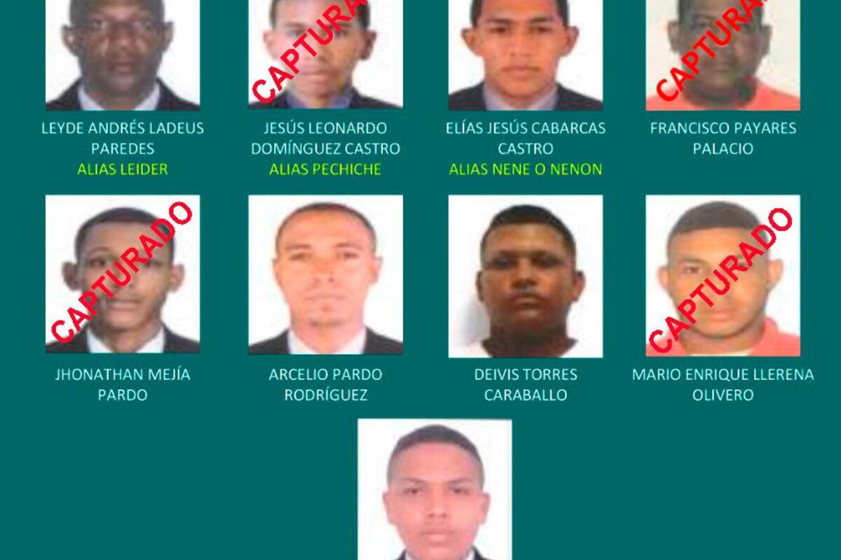 Capturados cuatro de los más buscados en Cartagena