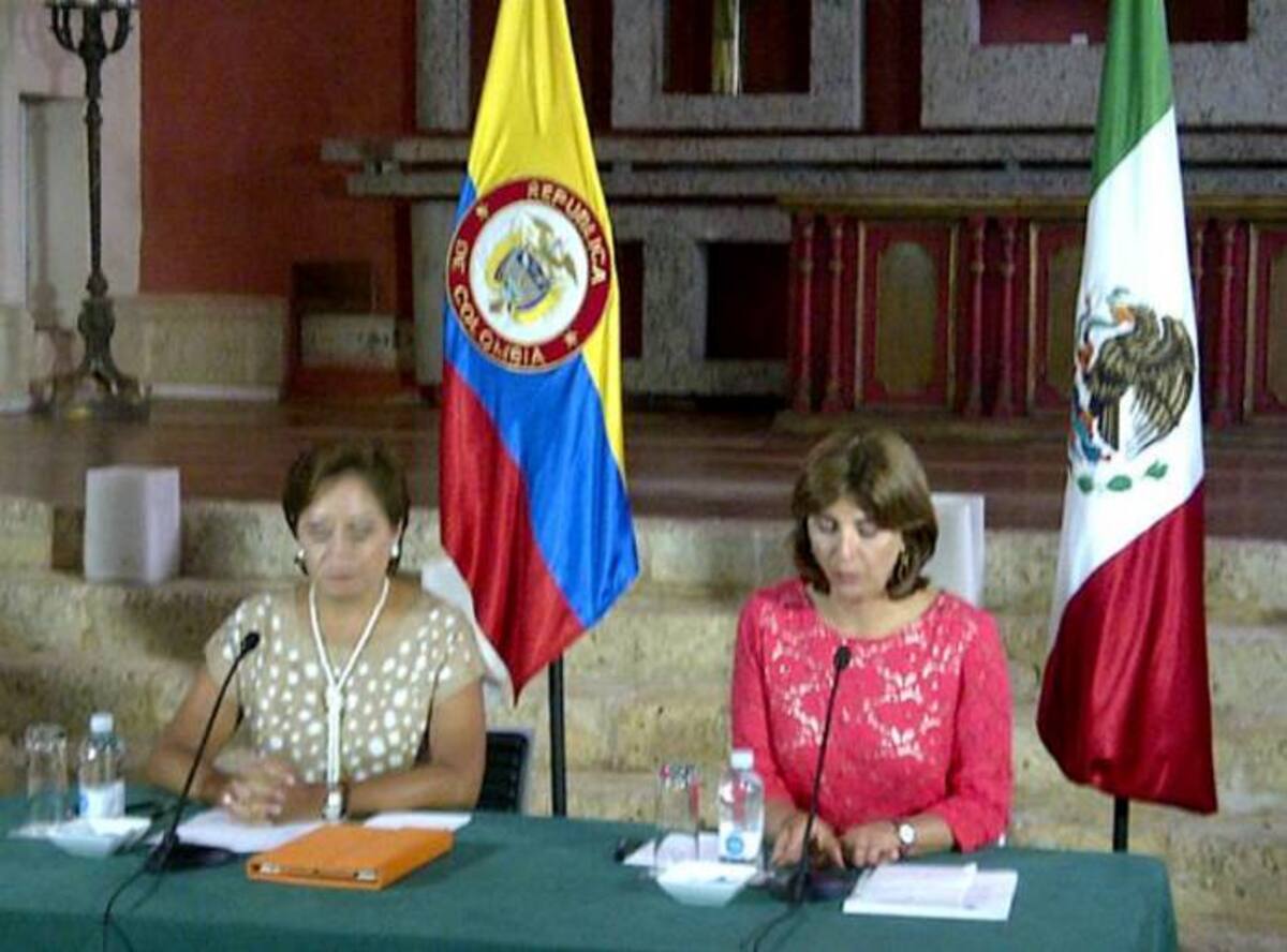 Las encargadas de Relaciones Exteriores de México y Colombia están reunidas a esta hora en Cartagena. eluniversal.com.co