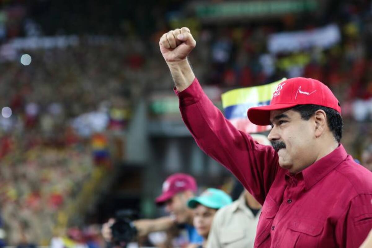 El presidente de Venezuela, Nicolás Maduro, durante un acto de Gobierno en Caracas. efe