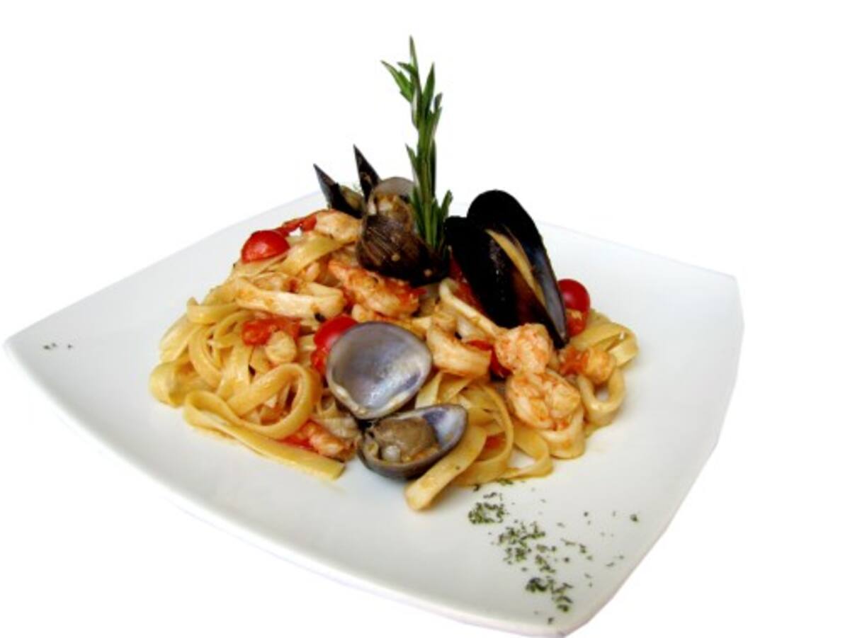 Fetuccine a lo scoglio Heidi Llanes