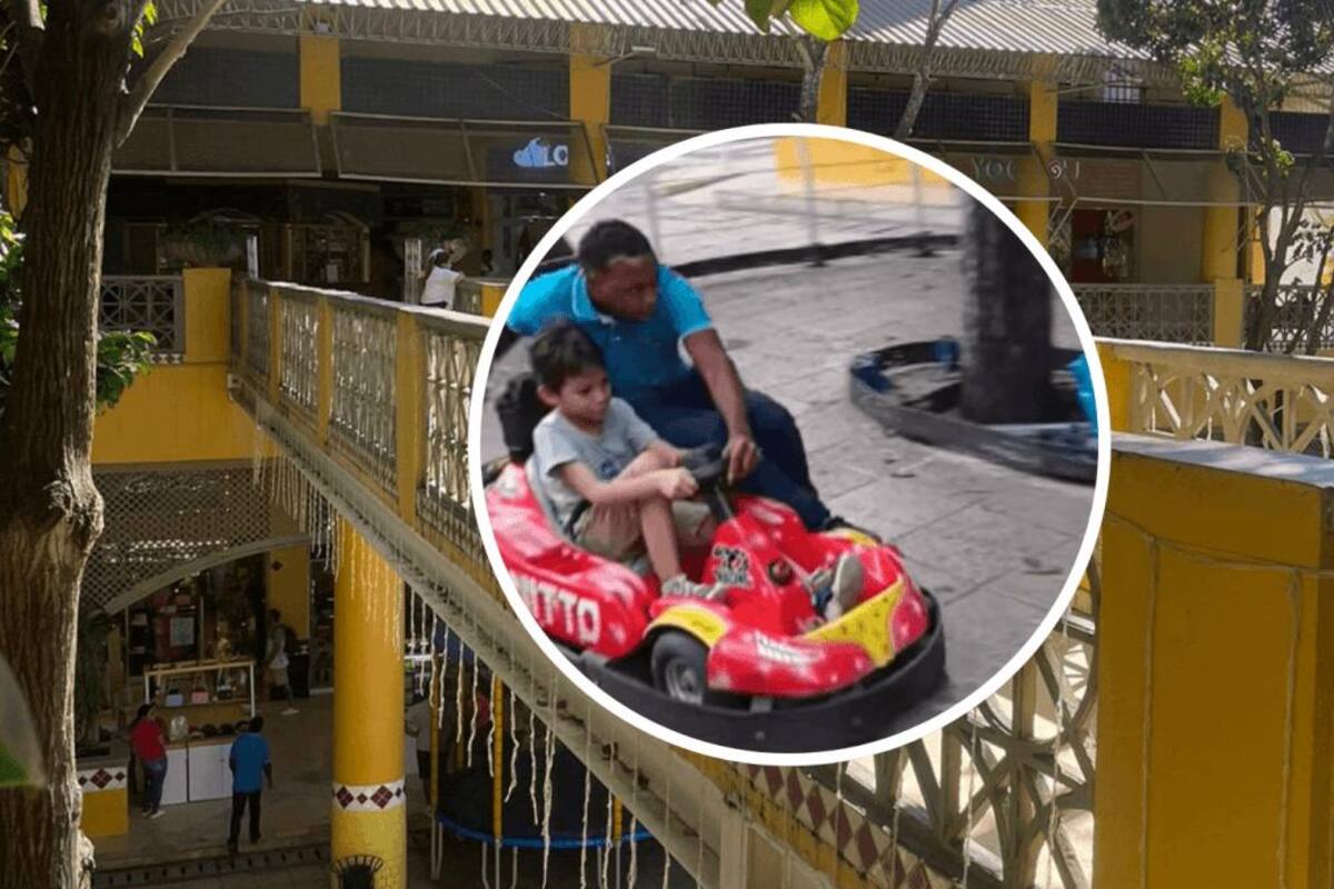 Amor por el trabajo: cartagenero se subió a carro de juguete con cliente autista