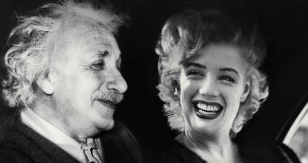 Albert Einstein y Marilyn Monroe Cortesía