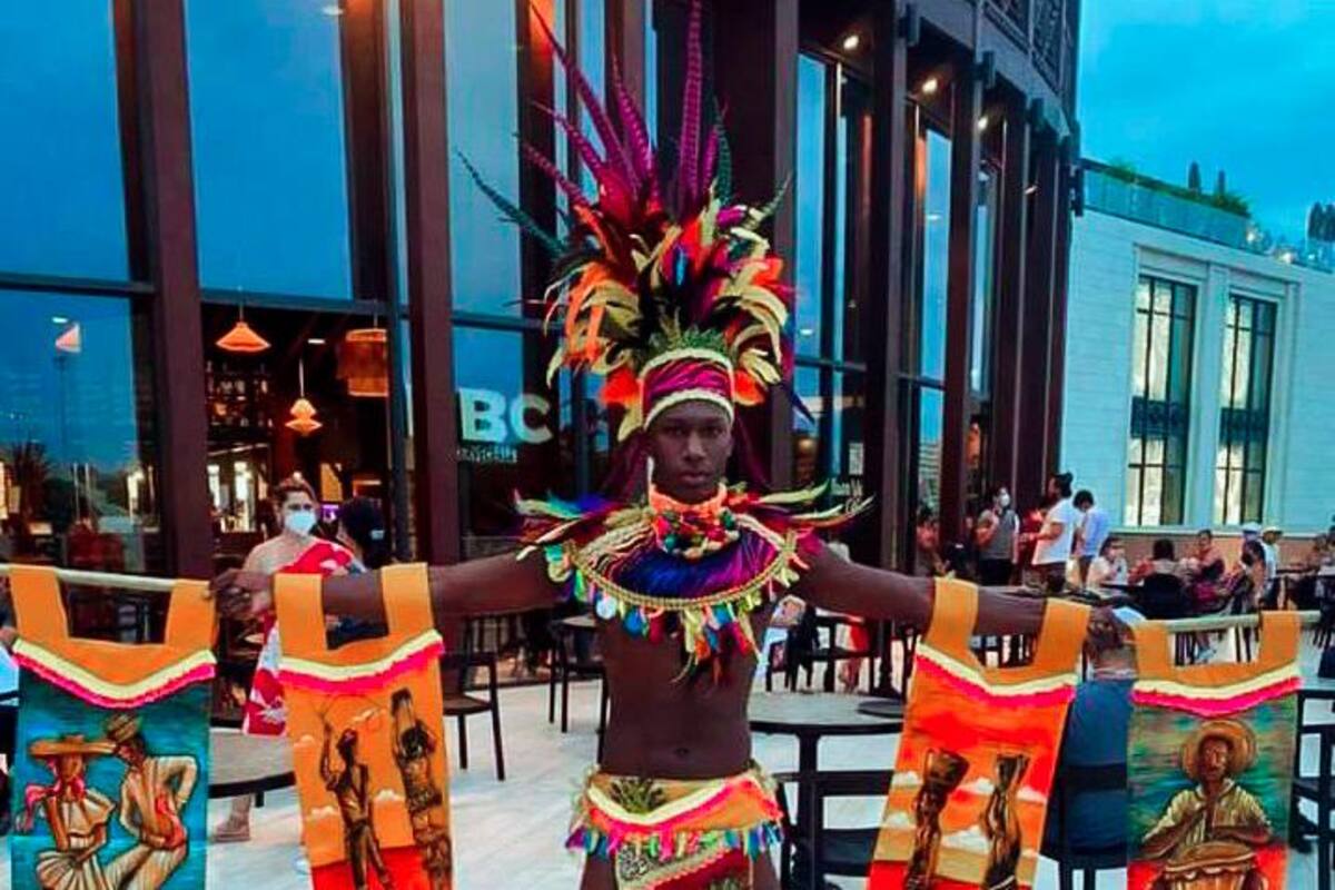 ‘Homenaje a madre África’, Traje de fantasía ganador de Mr Cartagena