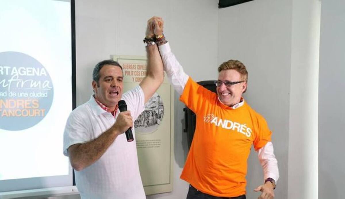 El productor, manager y político cartagenero dio un paso al costado en la carrera por llegar al Palacio de la Aduana y se unirá a la campaña de Andrés Betancourt. Facebook de Andrés Betancourt.
