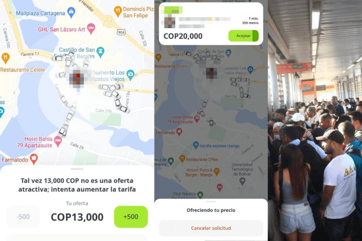 ¿A la par de los taxis? Quejas por servicios de Indrive en lunes sin moto