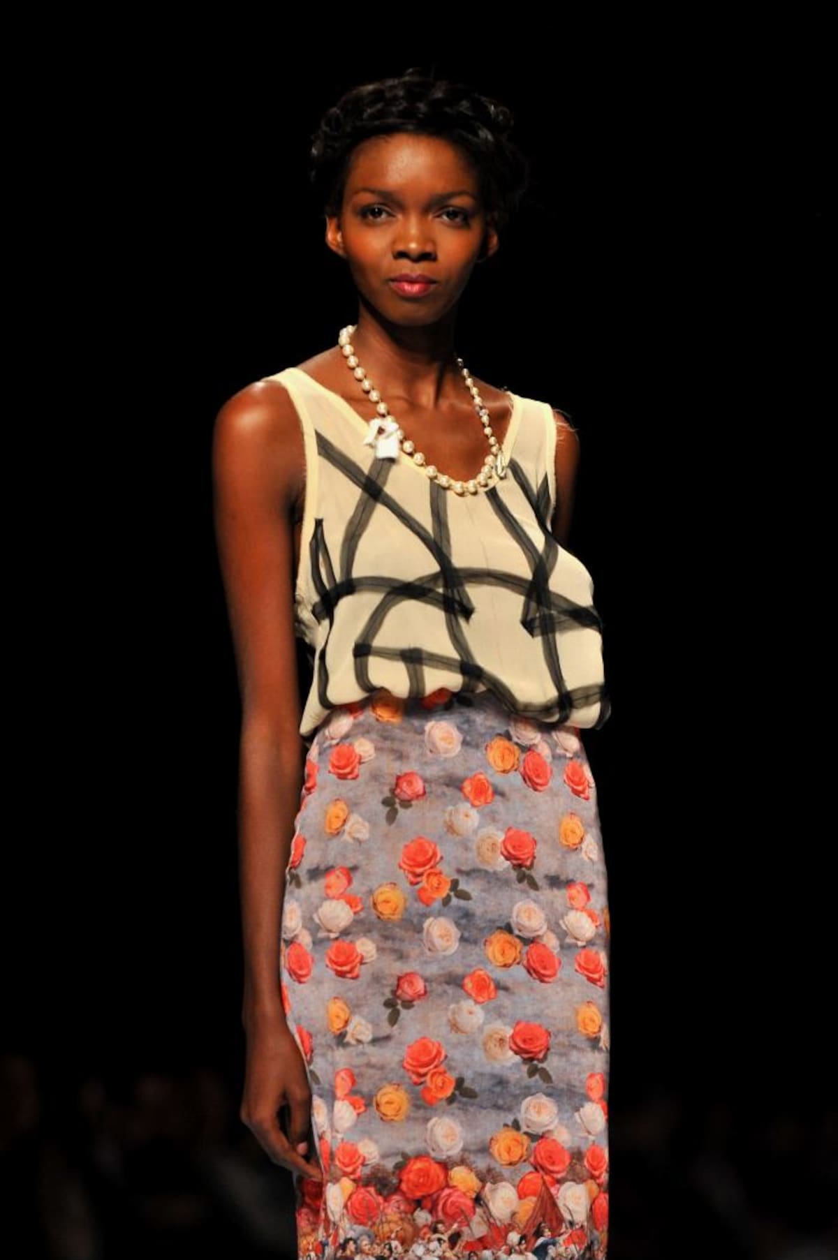 En el desfile de la diseñadora estadounidense Nicole Miller, el principal evento de la pasarela de moda celebrada en Cali, hubiera cerca de un 20% de modelos negras. AFP LUIS ROBAYO