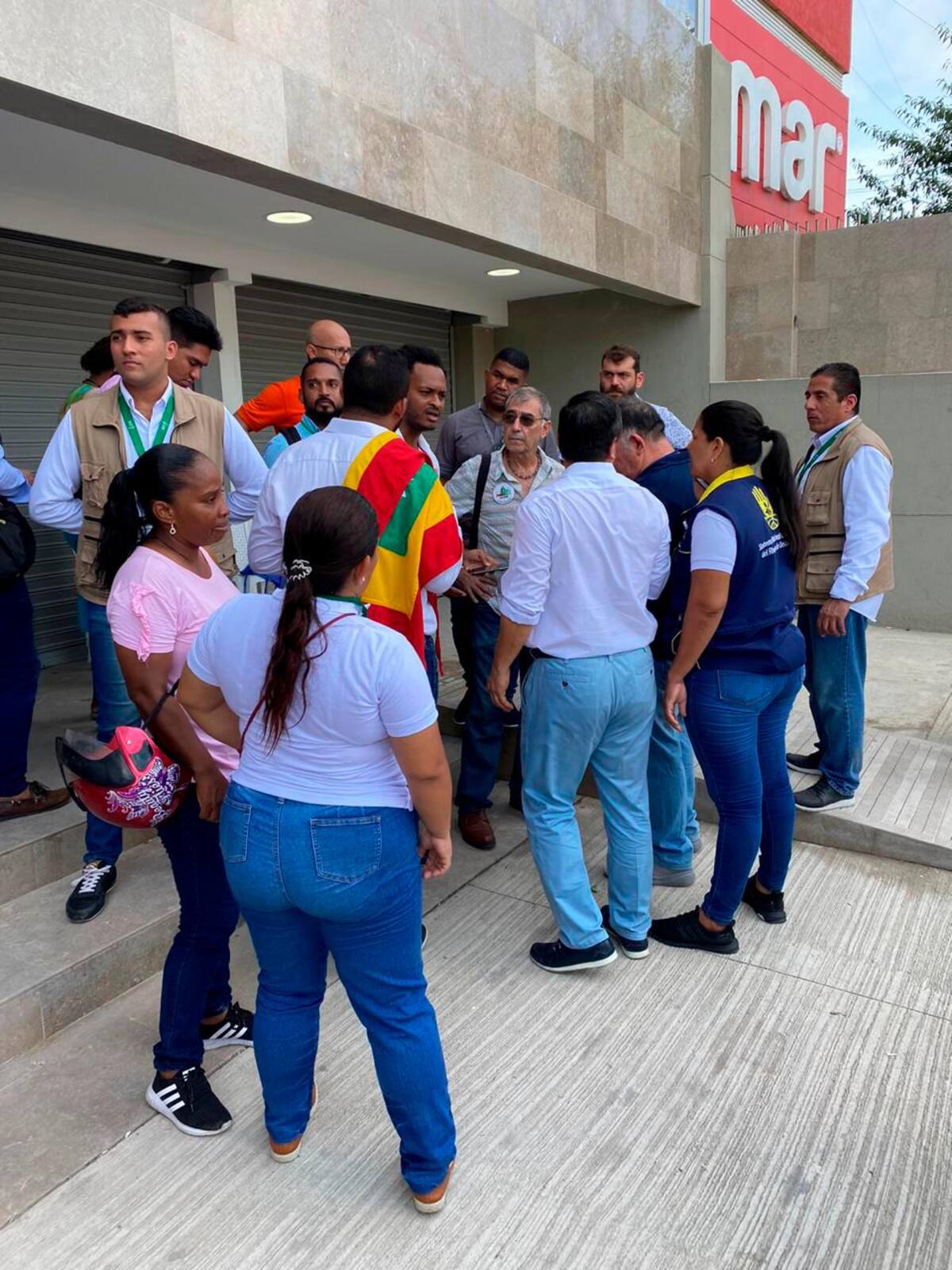 William Dau llegó desde temprano al lugar. // Cortesía