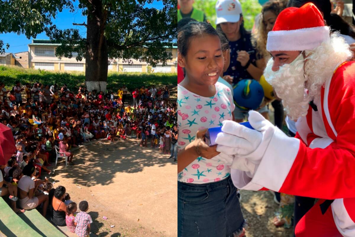 Papá Noel pasó por Nelson Mandela: 900 niños recibieron sus aguinaldos