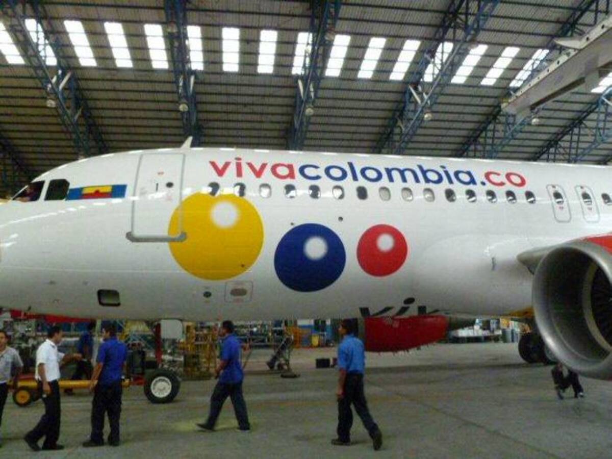 Cinco unidades Airbus A320-200 conforman la flota de Viva Colombia. CORTESÍA