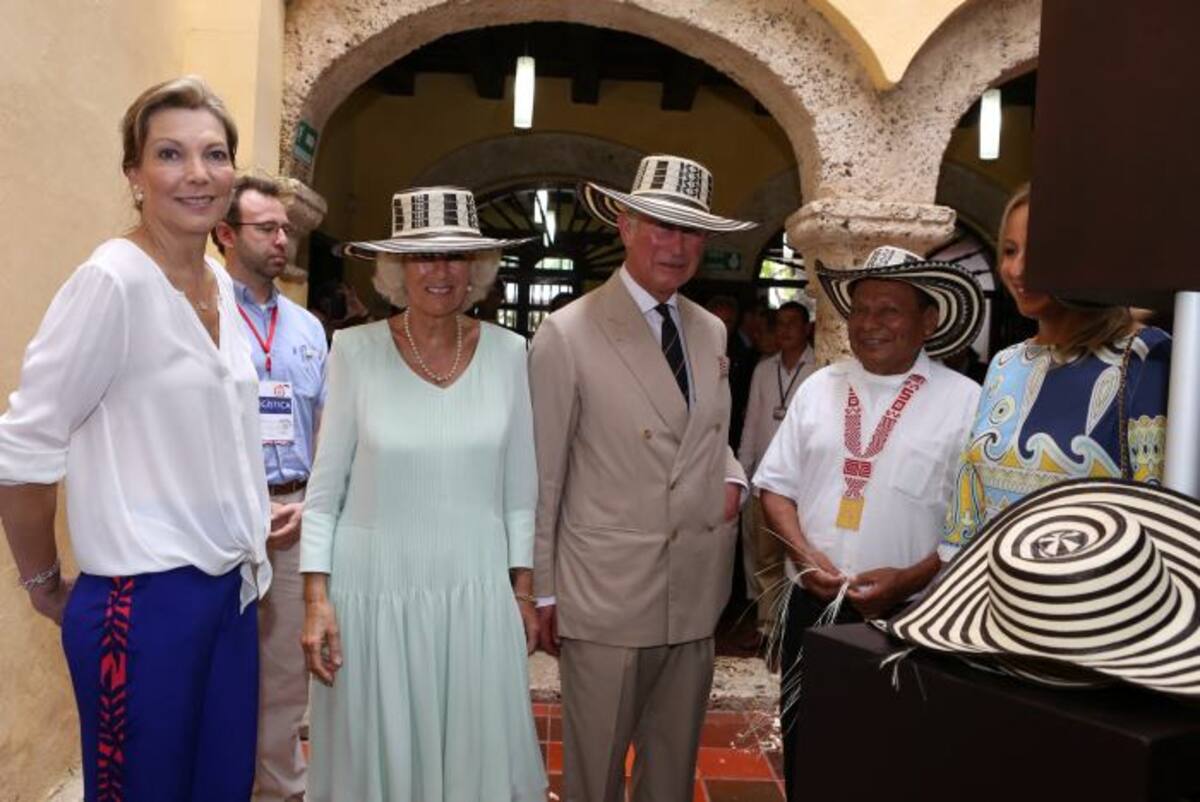 La duquesa Camila y el príncipe Carlos en su visita a Cartagena. Cortesía