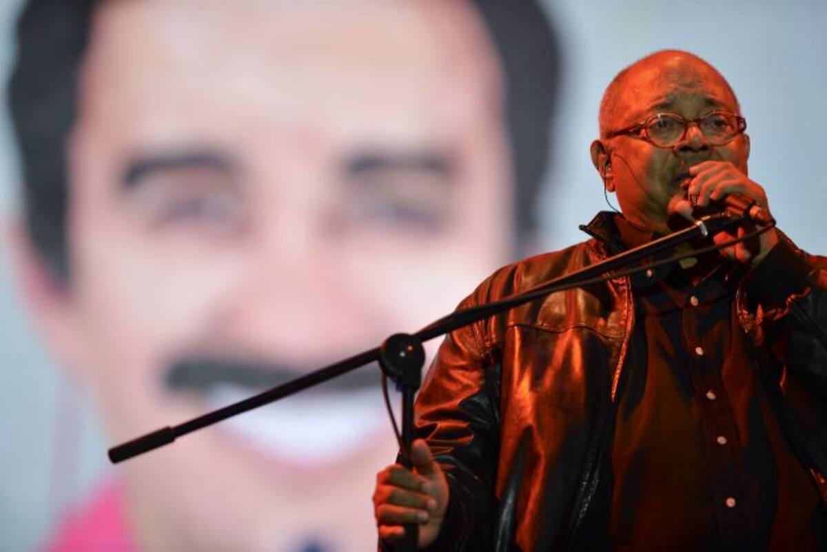 Pablo Milanés presentó canciones de su álbum Renacimiento. AFP RAUL ARBOLEDA