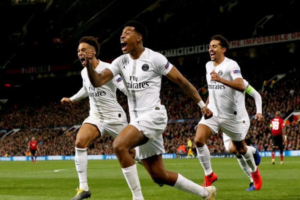 PSG venció al Manchester United en la ida de los octavos de final de la Champions League