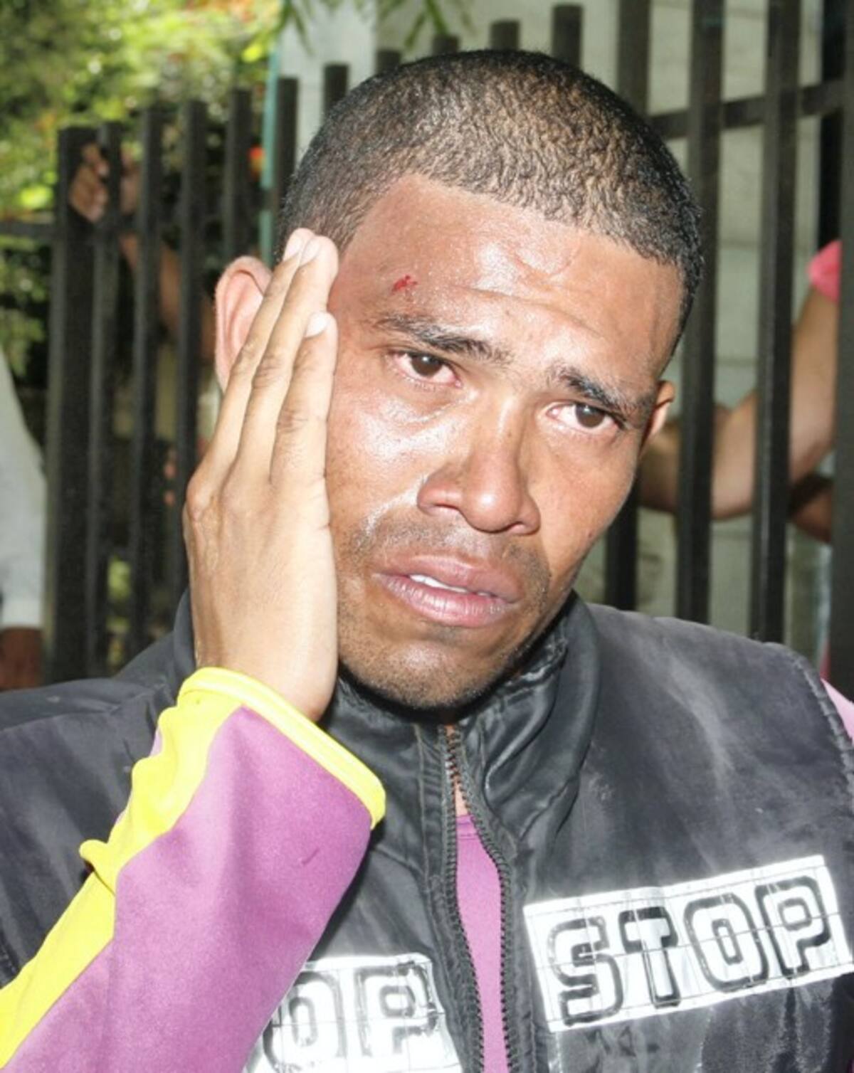 Juan Carlos Inestroza Suárez, mototaxista herido. ARCHIVO