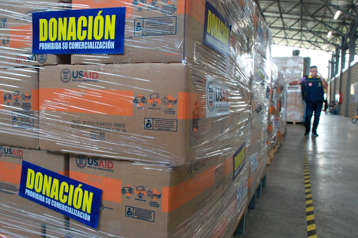 EE.UU. envía a Colombia más suministros médicos para venezolanos